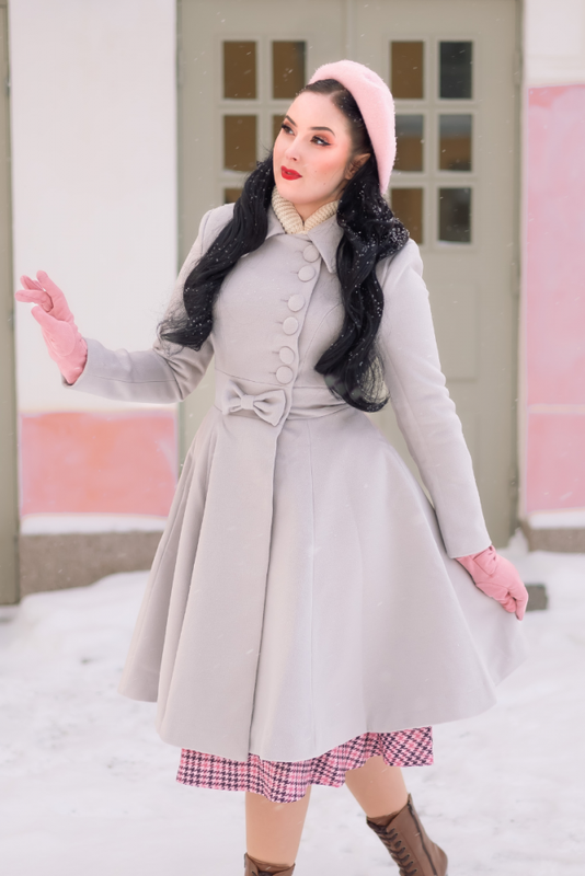 Coat, CAROLINE Pearl Grey (773)