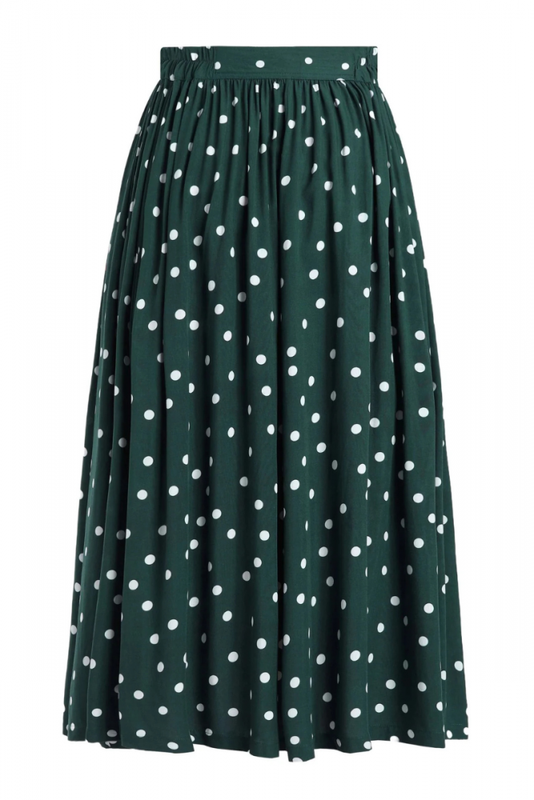 Skirt, ESTELLE Polkadot Green